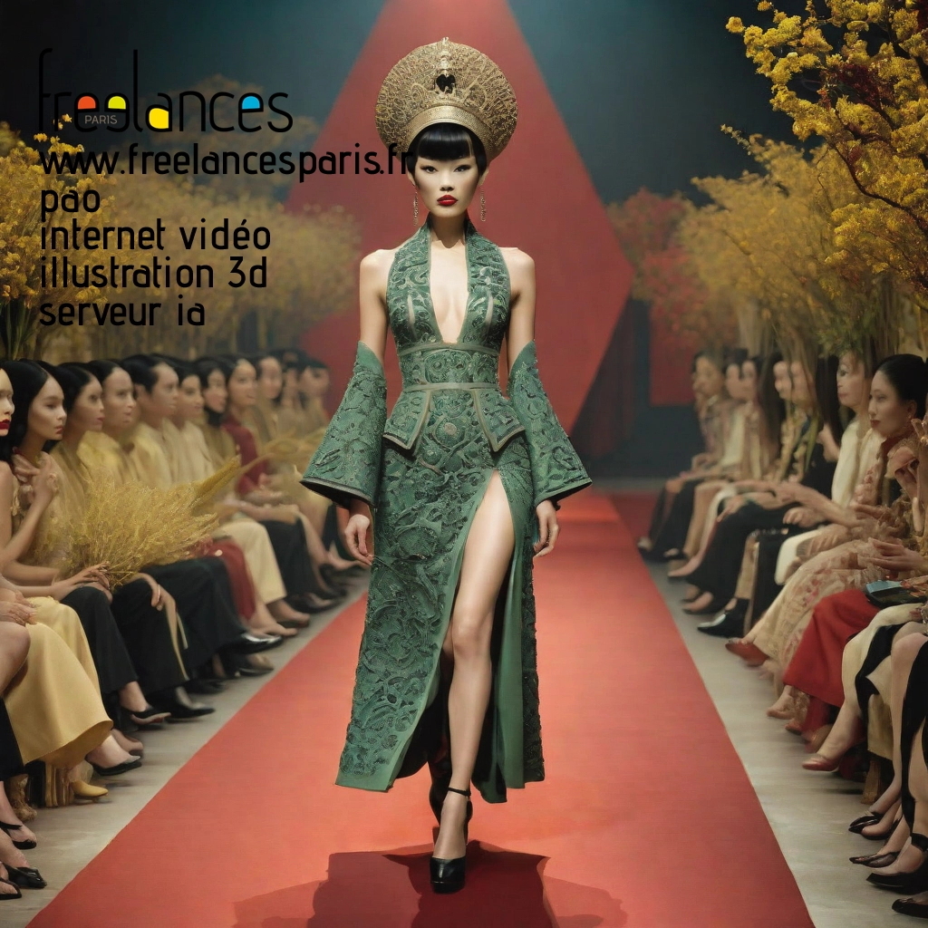 Pao mise en page internet vidéo illustration 3d serveur IA générative AI freelance paris studio de création magazines le18hp50